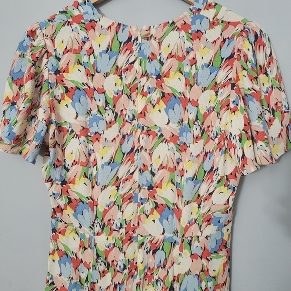 ByTiMo Abstract Floral Short Sleeve Mini Dress - Picture 5 of 11